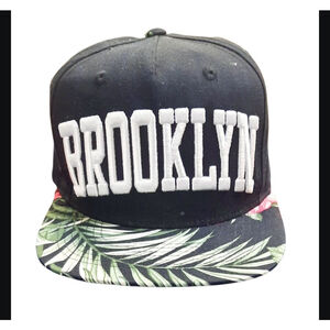 Carbon Elements floral black Brooklyn adjustable baseball cap.